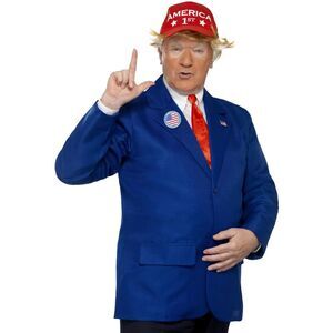 Smiffys President Costume / Blue/Red